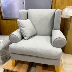 グレーの生地仕上げ ソファの張替え
